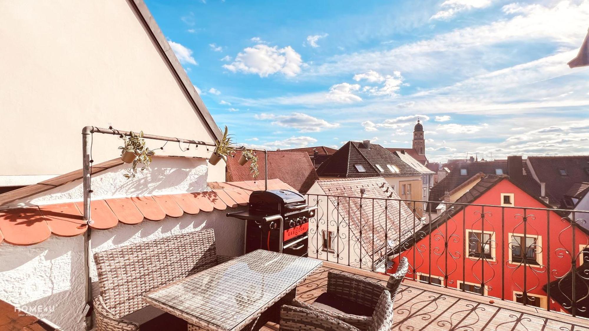Zentrales Turm-Apt Mit Terrasse Amberg Exterior photo